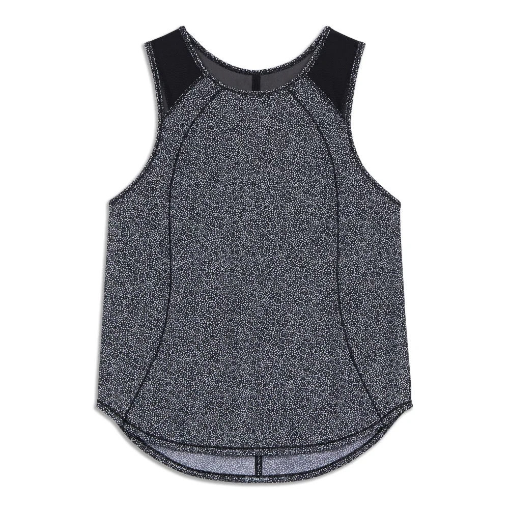 Lululemon Sculpt Tank Freckle Flower Black White / Black Size 4